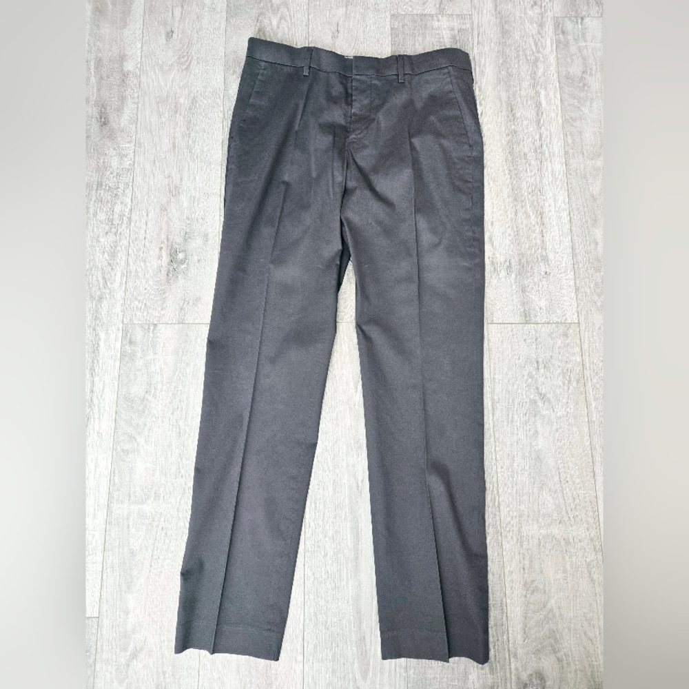 Express Performance Slim Stretch Easy Care 32 X 32 gray Men's Flat front Pants